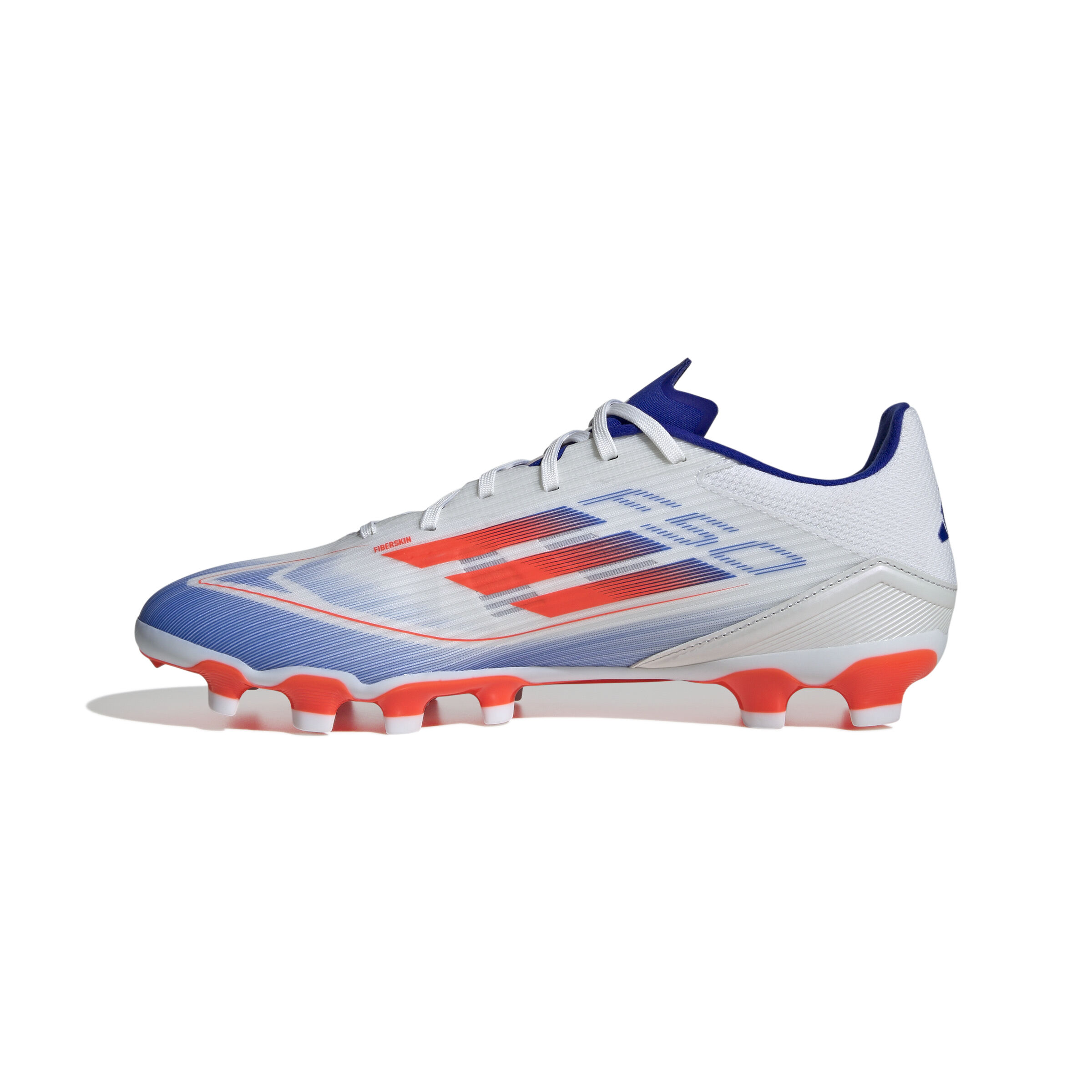 adidas F50 League MG Fussballschuhe  Cloud White / Solar Red / Lucid Blue 45 1/3