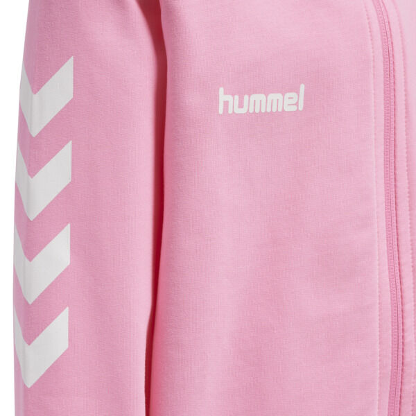 Hummel HMLGO KIDS COTTON ZIP HOODIE - COTTON CANDY - 164