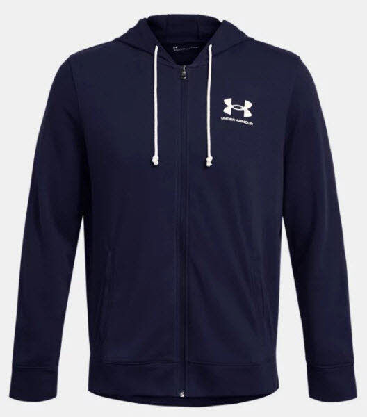 Under Armour Rival Terry Sweatjacke Herren midnight navy/onyx white S