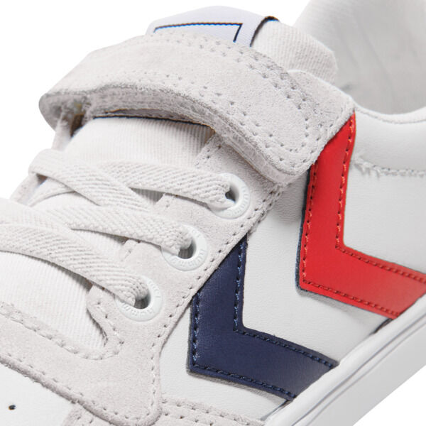 Hummel SLIMMER STADIL LEATHER LOW JR - WHITE - 35