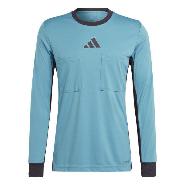 adidas Referee 24 Schiedsrichtertrikot langarm türkis/schwarz S