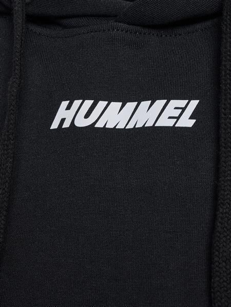 HUMMEL hmlELEMENTAL SHORT HOODIE WOMAN - BLACK - L