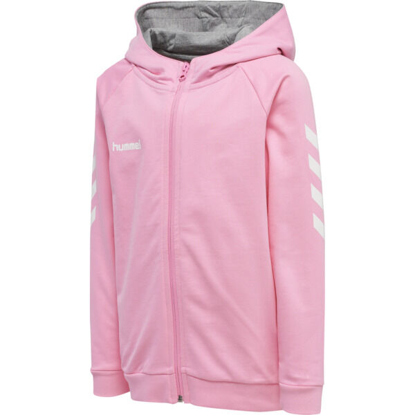 Hummel HMLGO KIDS COTTON ZIP HOODIE - COTTON CANDY - 164