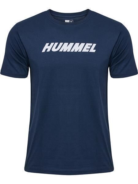 HUMMEL hmlELEMENTAL LOGO COTTON TEE - DRESS BLUES - L