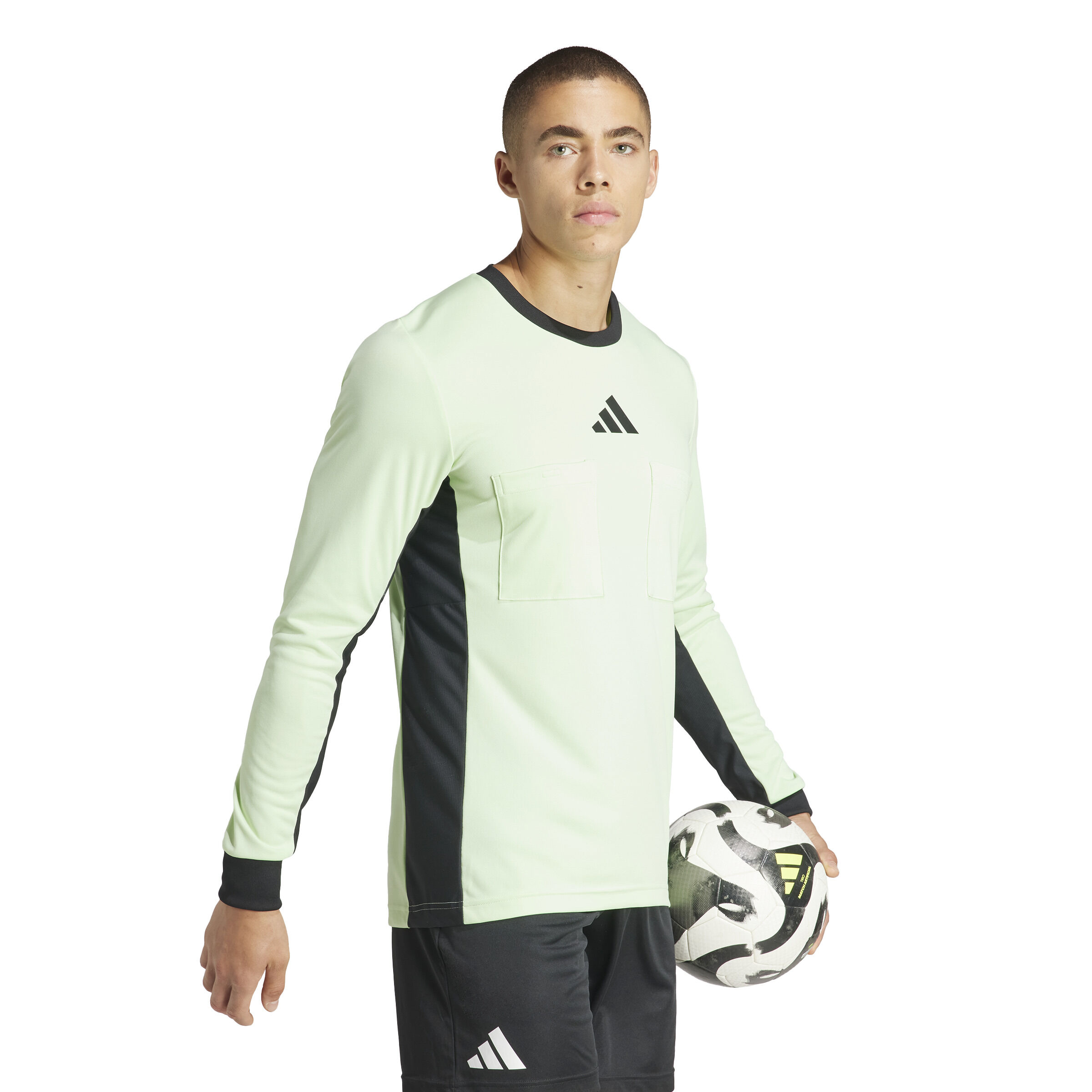 adidas Referee 24 Schiedsrichtertrikot langarm Semi Green Spark XL