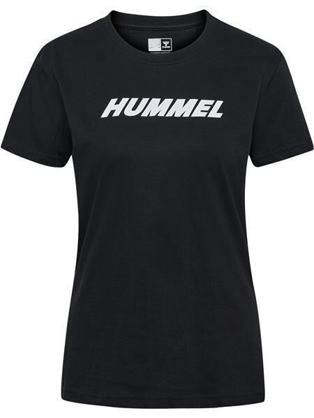 HUMMEL hmlELEMENTAL LOGO COTTON TEE WOMAN - BLACK - S