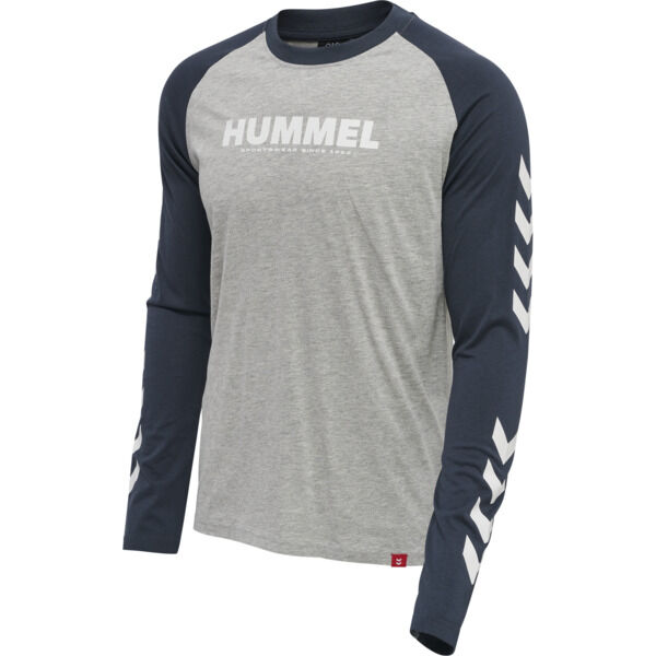 Hummel hmlLEGACY BLOCKED T-SHIRT L/S - BLUE NIGHTS - XS