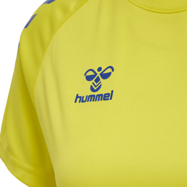 Hummel hmlCORE XK CORE POLY T-SHIRT S/S WOMAN - BLAZING YELLOW/TRUE BLUE - L