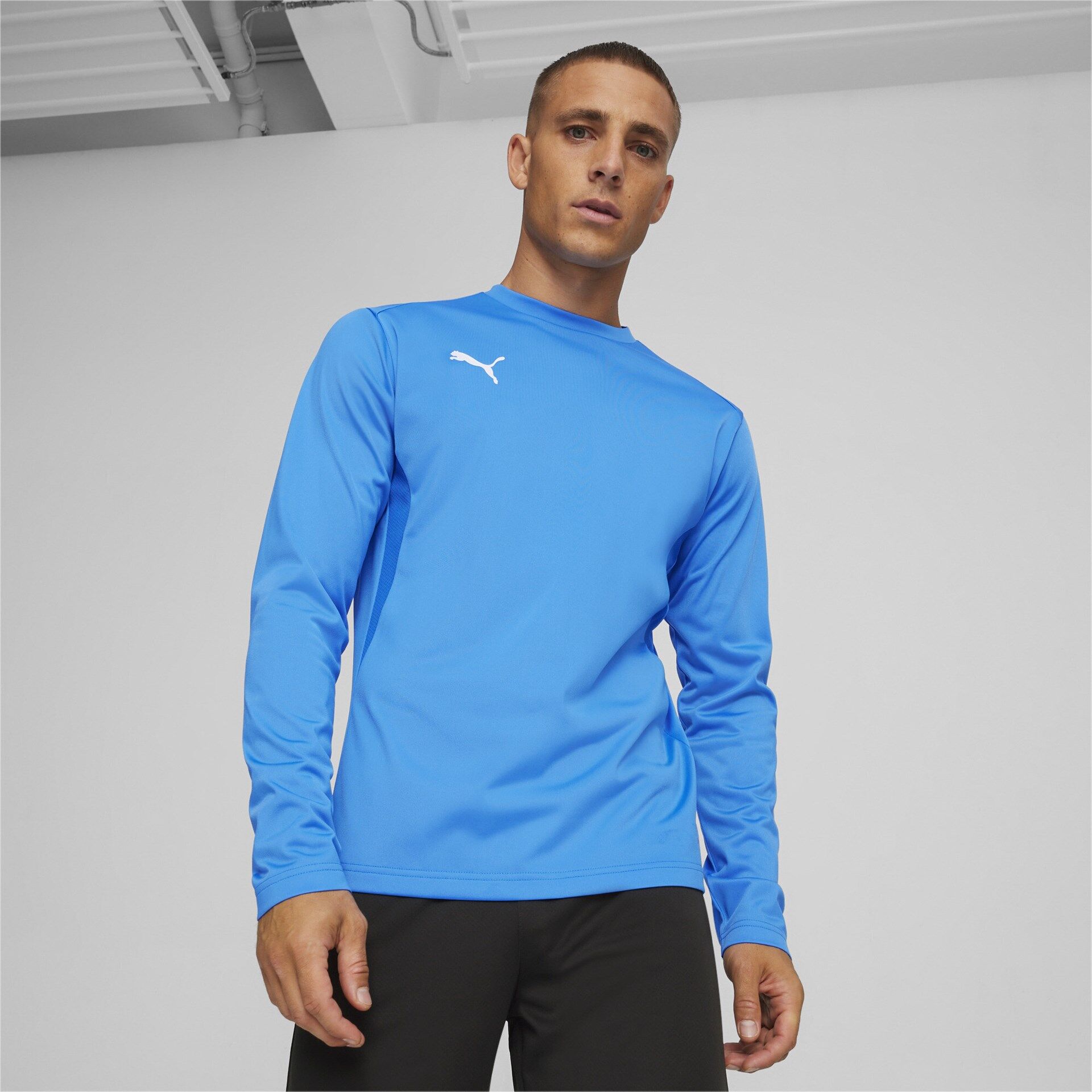 Puma teamGoal Training Sweat  electric blue lemonade-puma white-puma team royal M