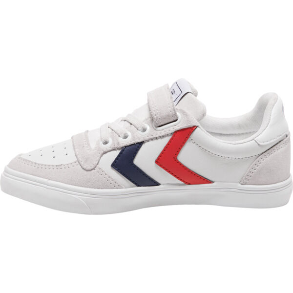 Hummel SLIMMER STADIL LEATHER LOW JR - WHITE - 35