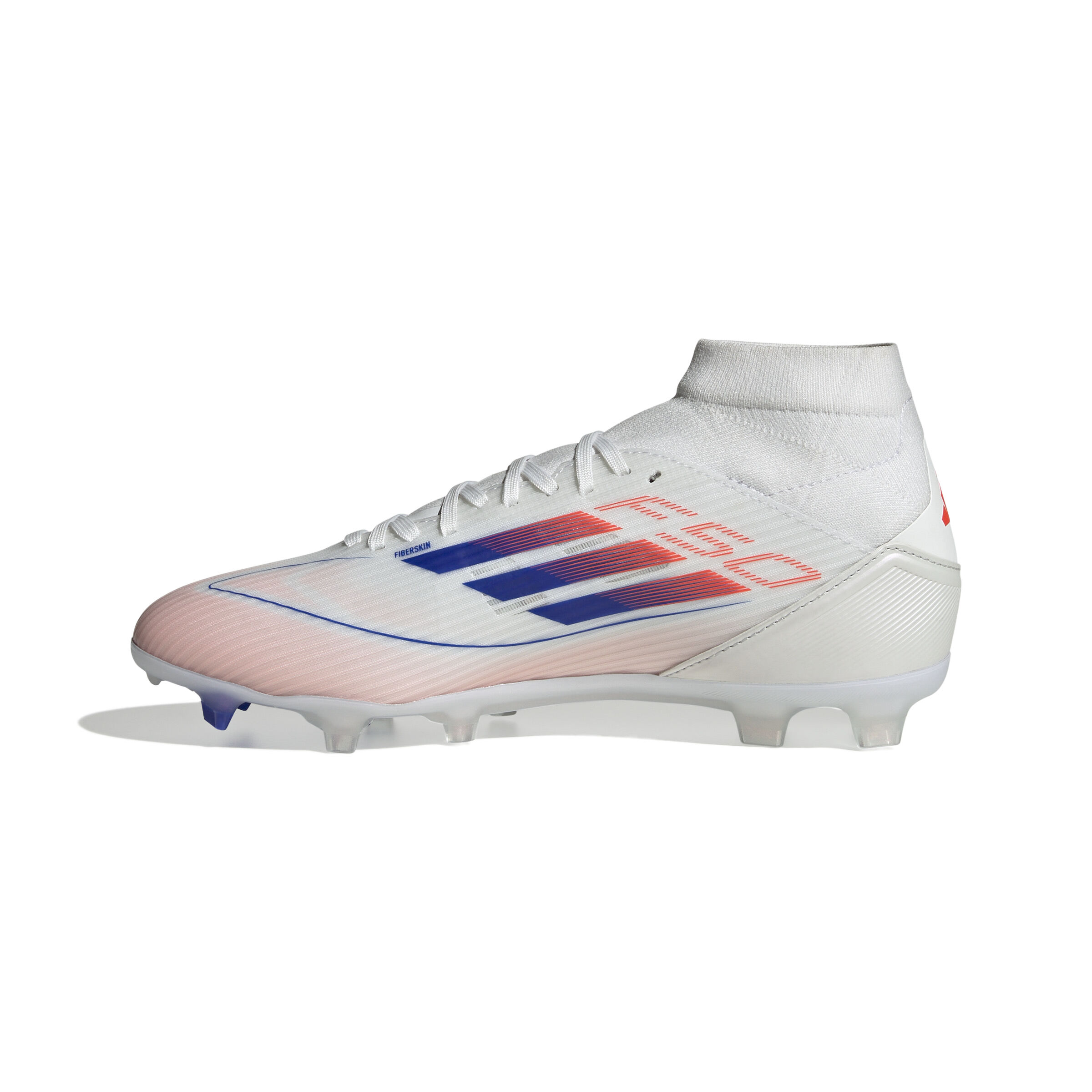 adidas  F50 League MID FG/MG Fussballschuh Frauen Cloud White / Lucid Blue / Solar Red 36 2/3