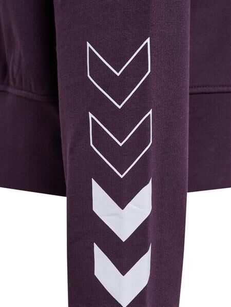 HUMMEL hmlELEMENTAL SHORT HOODIE WOMAN - PLUM PERFECT - L