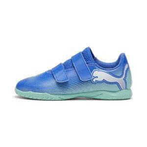 Puma Future 7 Play IT V Hallenschuhe Kinder blau/türkis/weiß 35,5