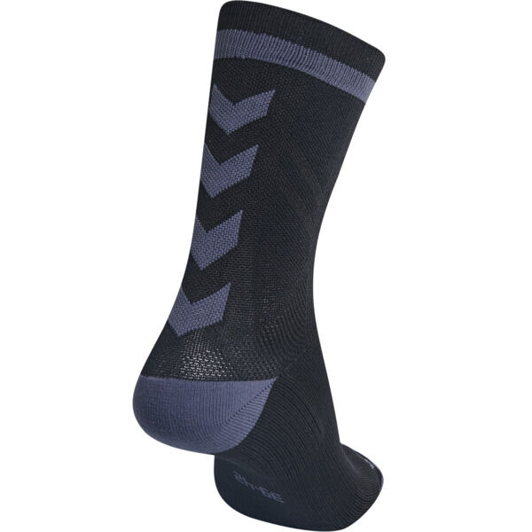 Hummel ELITE INDOOR SOCK LOW - BLACK/ASPHALT - 27/30