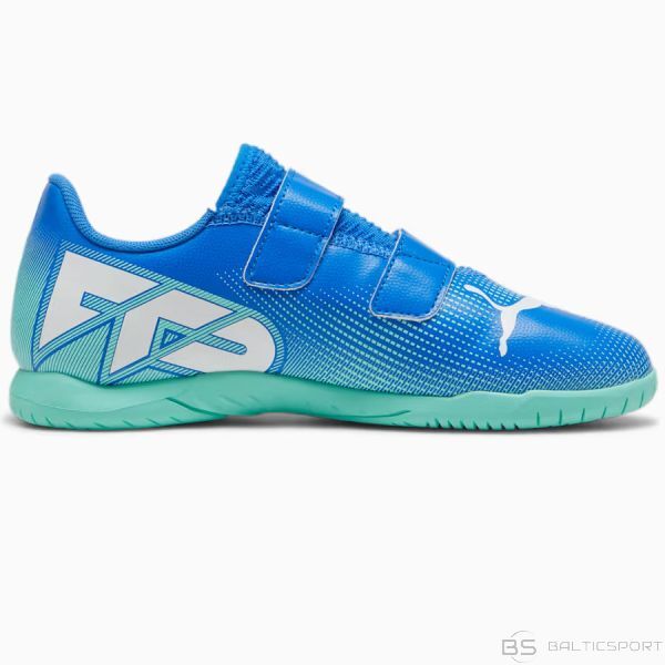 Puma Future 7 Play IT V Hallenschuhe Kinder blau/türkis/weiß 32,5