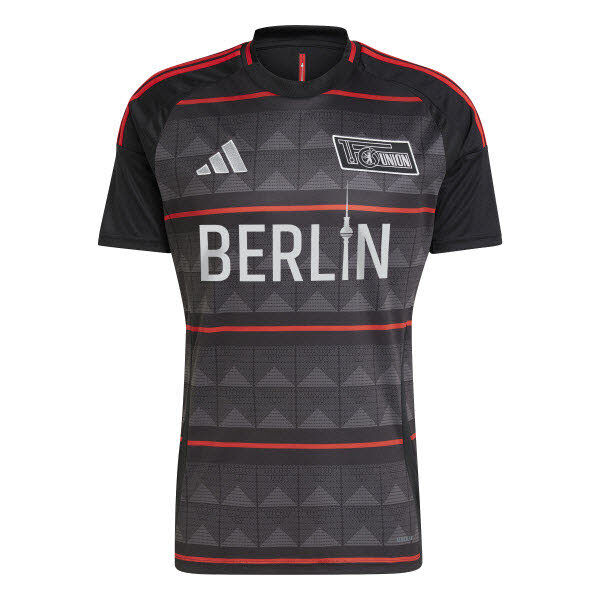 adidas 1.FC Union Berlin Auswärtstrikot Saison 2024/2025 Herren black/vivred S