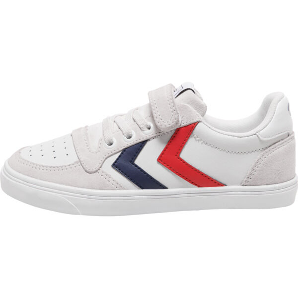 Hummel SLIMMER STADIL LEATHER LOW JR - WHITE - 26