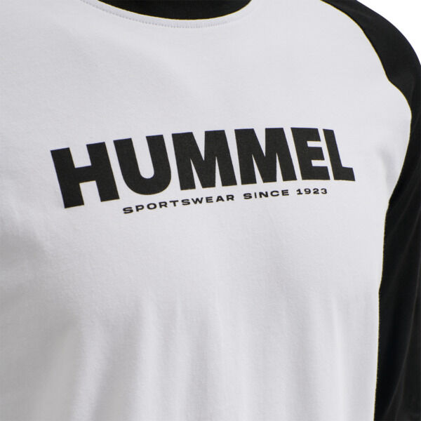 Hummel hmlLEGACY BLOCKED T-SHIRT L/S - WHITE - 2XS