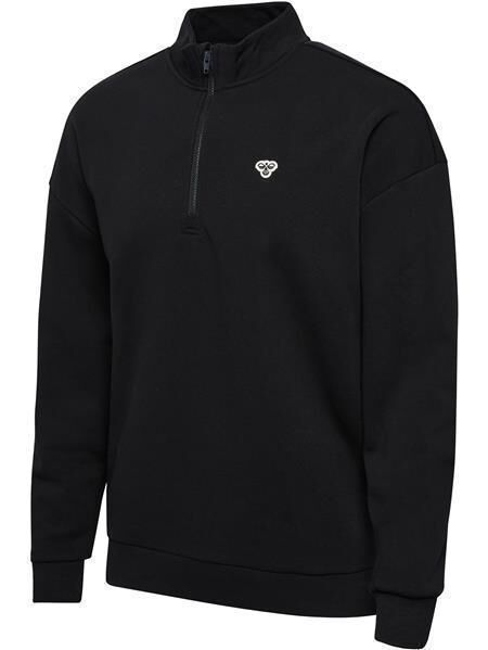 HUMMEL hmlLOOSE HALF ZIP  BEE - BLACK - M