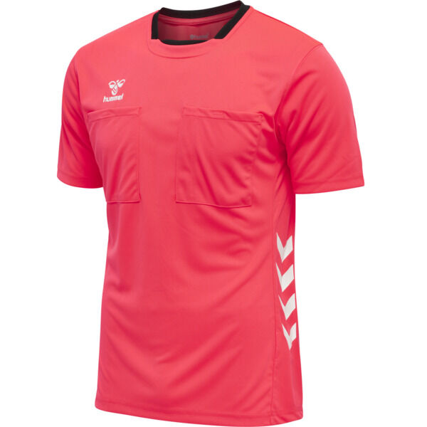 Hummel hmlREFEREE CHEVRON JERSEY S/S - DIVA PINK - M