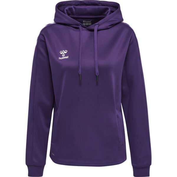 Hummel hmlCORE XK POLY SWEAT HOODIE WOMAN - ACAI/WHITE - S