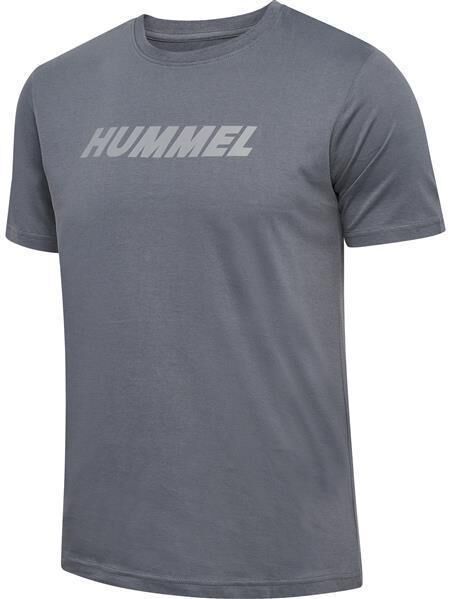 HUMMEL hmlELEMENTAL LOGO COTTON TEE - QUIET SHADE - L