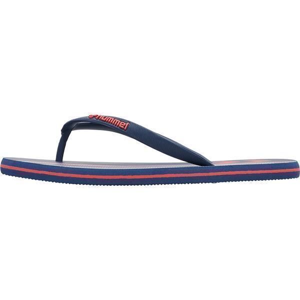 Hummel MULTI STRIPE FLIP FLOP - BLACK IRIS/FLAME SCARLET - 40