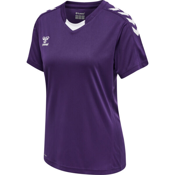 Hummel    hmlCORE XK POLY JERSEY S/S WOMAN ACAI/WHITE S