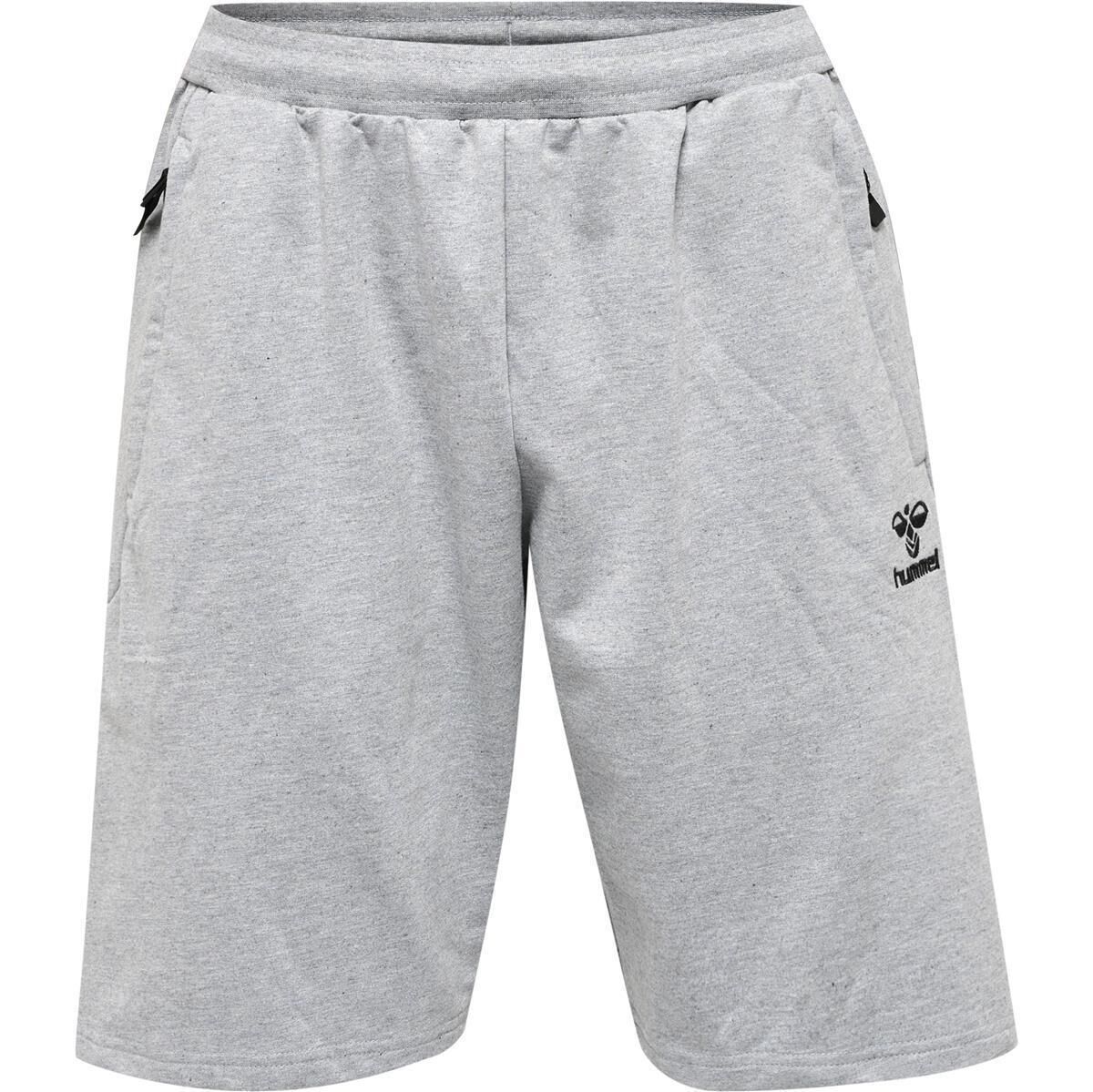 Hummel hmlMOVE GRID COTTON SHORTS - GREY MELANGE - S