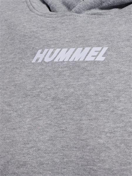 HUMMEL hmlELEMENTAL HOODIE - GREY MELANGE - M