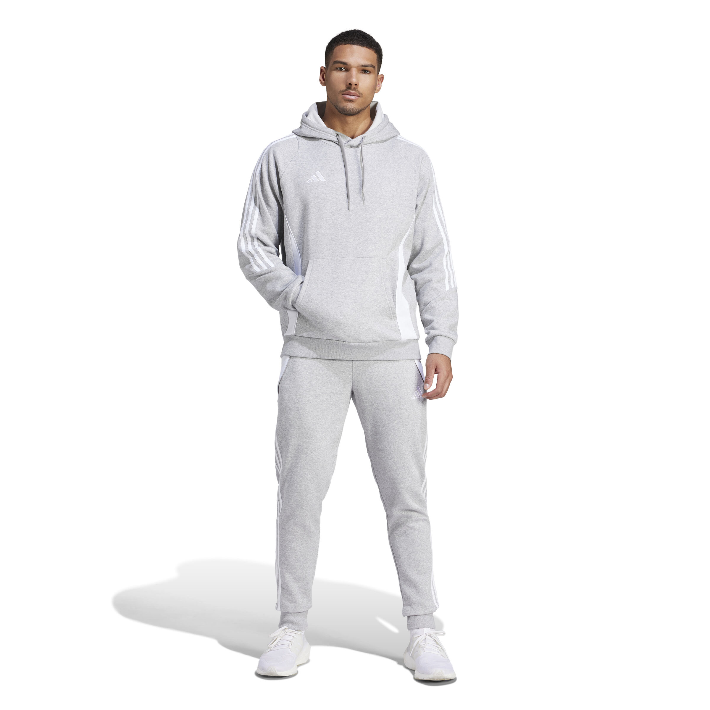 adidas Tiro 24 Sweat Hoodie Herren grau/weiß L