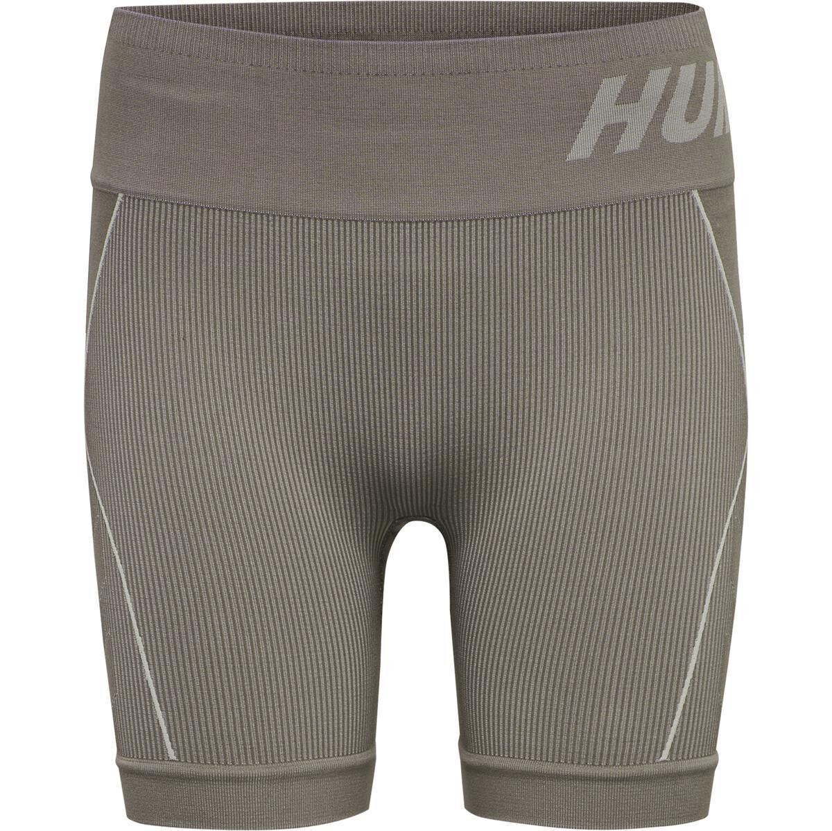 Hummel hmlTE CHRISTEL SEAMLESS SHORTS CHATEAU GRAY/DRIFTWOOD MELANGE XS