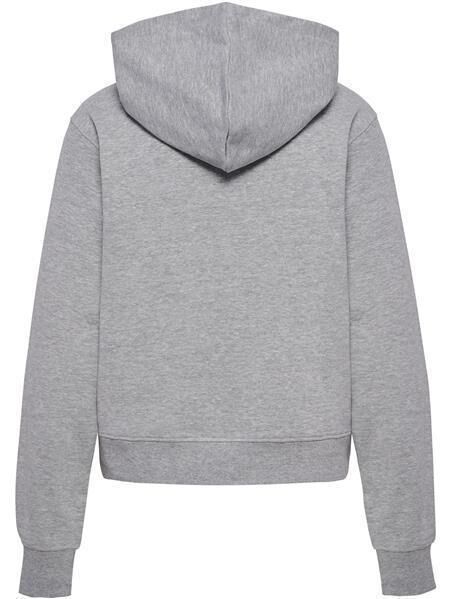 HUMMEL hmlELEMENTAL SHORT HOODIE WOMAN - GREY MELANGE - L