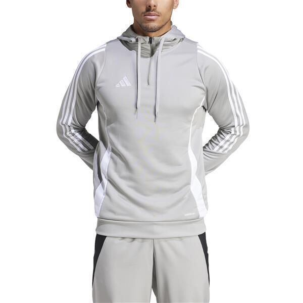 adidas Tiro 24 Half Zip Hoodie Herren grau/weiß M