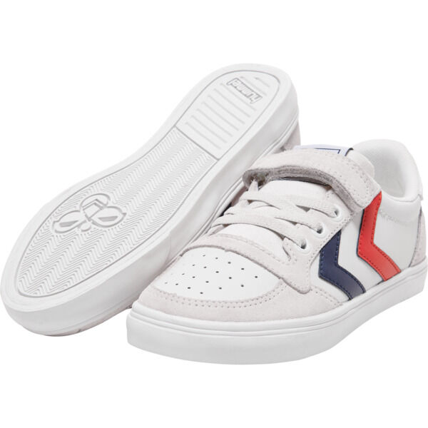 Hummel SLIMMER STADIL LEATHER LOW JR - WHITE - 31