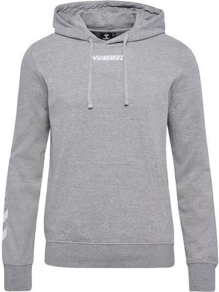 HUMMEL hmlELEMENTAL HOODIE - GREY MELANGE - M