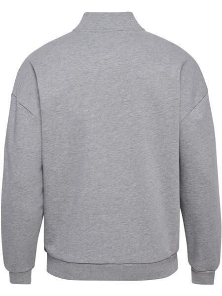 HUMMEL hmlLOOSE HALF ZIP  BEE - GREY MELANGE - M