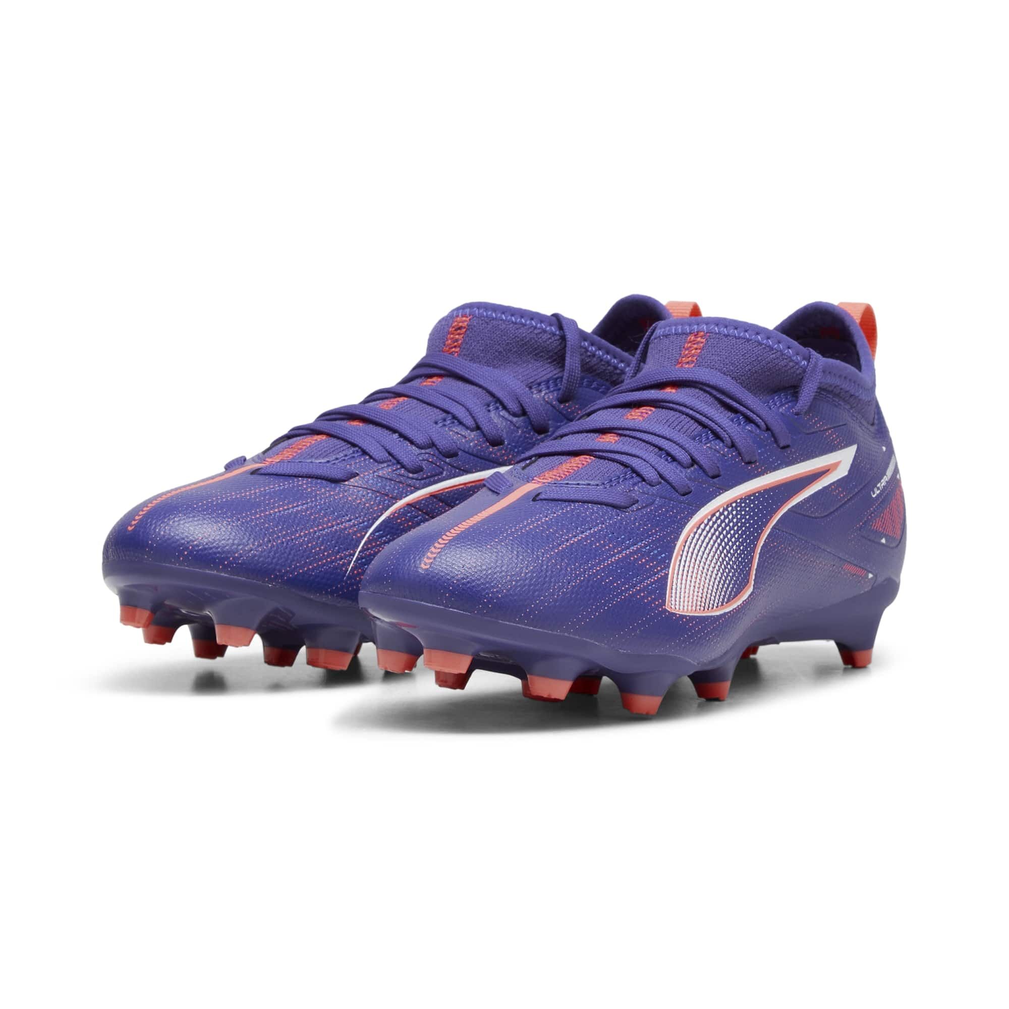 Puma Ultra 5 Match FG/AG Kinder Fussballschuhe lapis lazuli-puma white-sunset glow 33