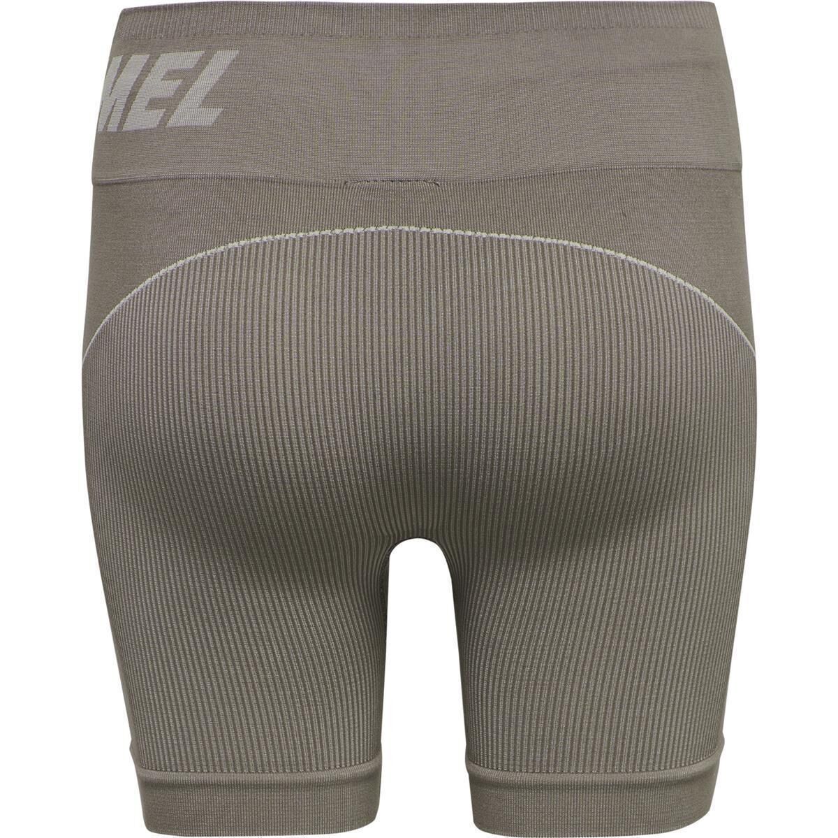 Hummel hmlTE CHRISTEL SEAMLESS SHORTS CHATEAU GRAY/DRIFTWOOD MELANGE XS