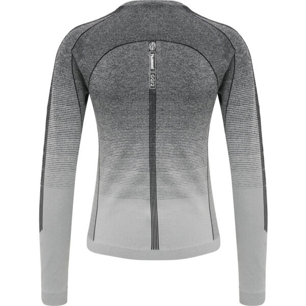 Hummel hmlGG12 TRAINING SEAMLESS L/S WOMAN - BLACK MELANGE - L