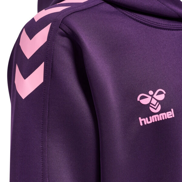 Hummel hmlCORE XK POLY KIDS SWEAT HOODIE - ACAI - 152