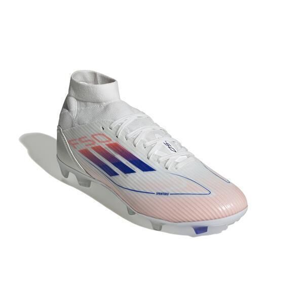 adidas  F50 League MID FG/MG Fussballschuh Frauen Cloud White / Lucid Blue / Solar Red 36 2/3