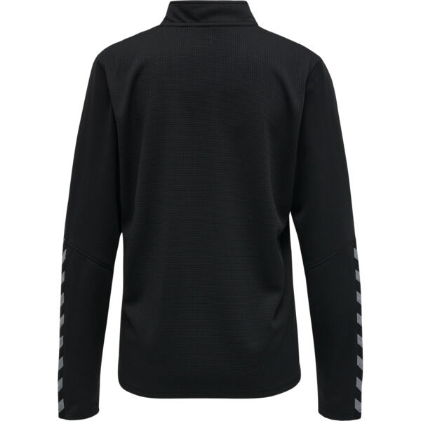 Hummel hmlAUTHENTIC HALF ZIP SWEATSHIRT WOMAN - BLACK/WHITE - S