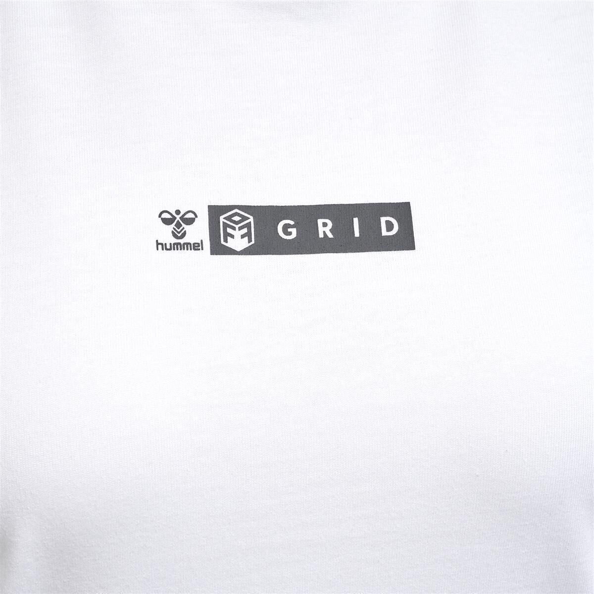 Hummel hmlOFFGRID TEE S/S WO - WHITE/FORGED IRON - XL