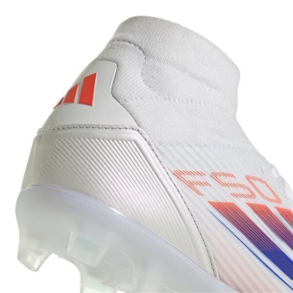 adidas  F50 League MID FG/MG Fussballschuh Frauen Cloud White / Lucid Blue / Solar Red 36 2/3