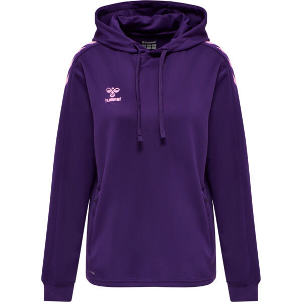 Hummel hmlCORE XK POLY SWEAT HOODIE WOMAN - ACAI - 2XL