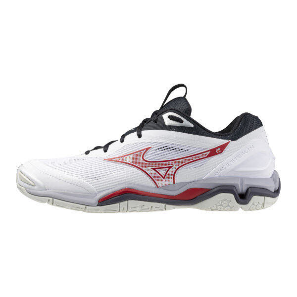 Mizuno Corporation Wave Stealth 6 ( U ) Indoor Schuhe whitesalsablack 47