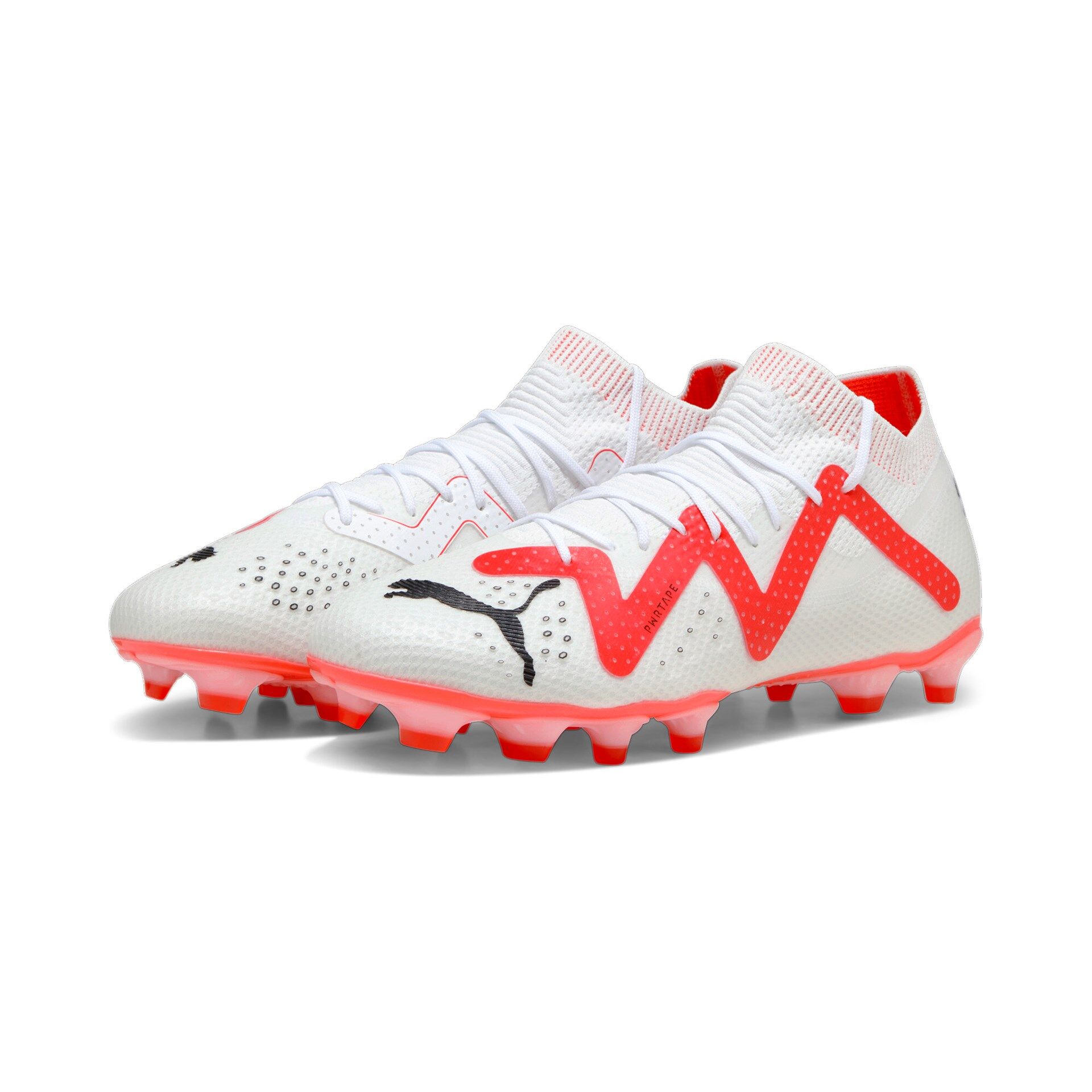 Puma Future Pro FG/AG Fussballschuhe puma white-puma black-fire orchid 47