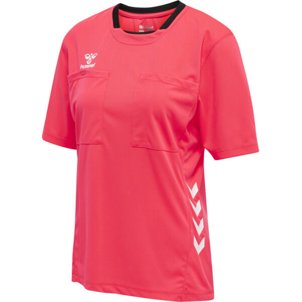 Hummel hmlREFEREE CHEVRON WO JERSEY S/S - DIVA PINK - XL