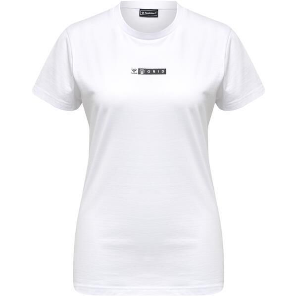 Hummel hmlOFFGRID TEE S/S WO - WHITE/FORGED IRON - XL